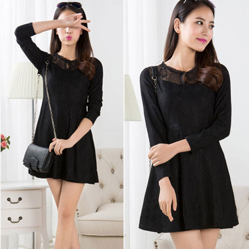 Lace Long Sleeved Dress