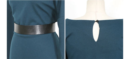 Dress Blue Long Sleeved with Belt