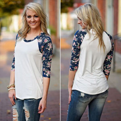 T-Shirt Flower Long Sleeved