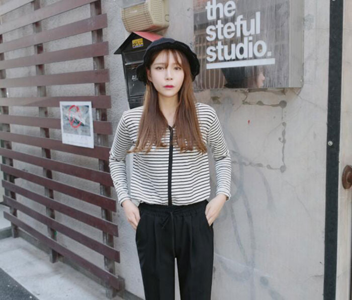 T-Shirt Striped Long Sleeved