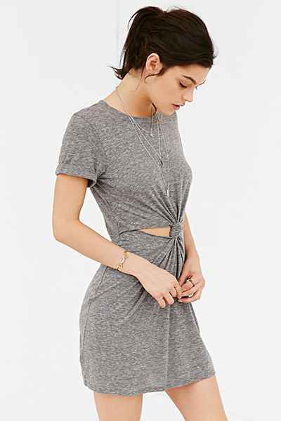 Cotton Short Sleeved Exposed Belly Dress