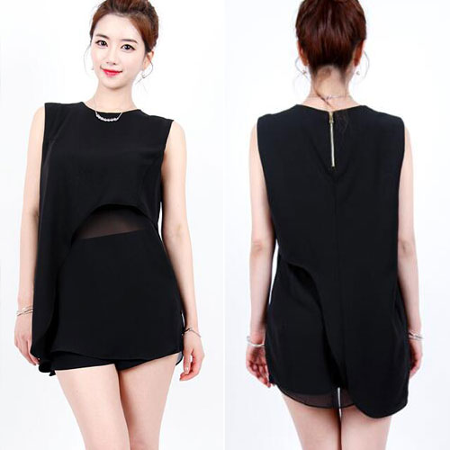 Shirt Sleeveless Korean Loose