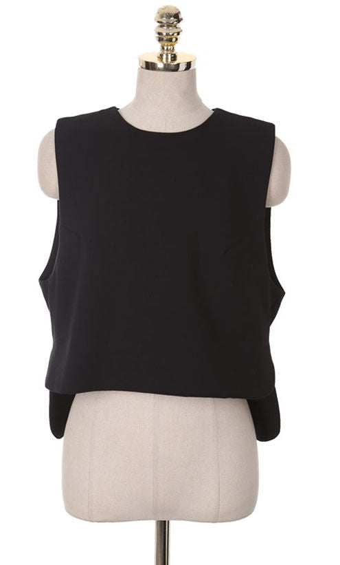 Shirt Sleeveless Tail Elegant