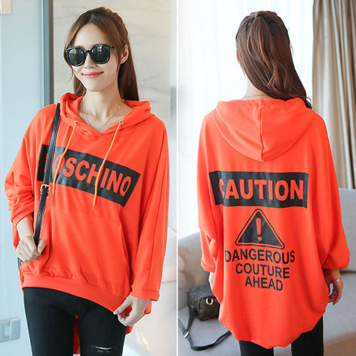 Sweater Moschino Bat Long Sleeved Hooded