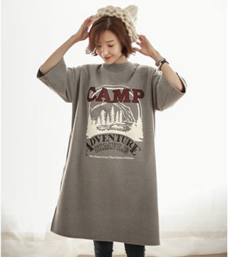 T-Shirt Camp Adventure Half Sleeved Loose