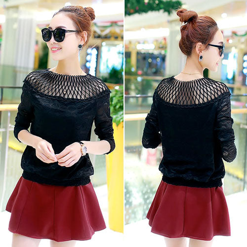 Shirt Lace Long Sleeved