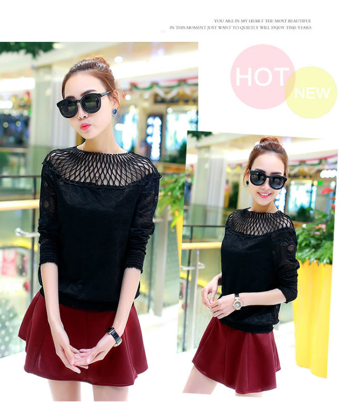 Shirt Lace Long Sleeved