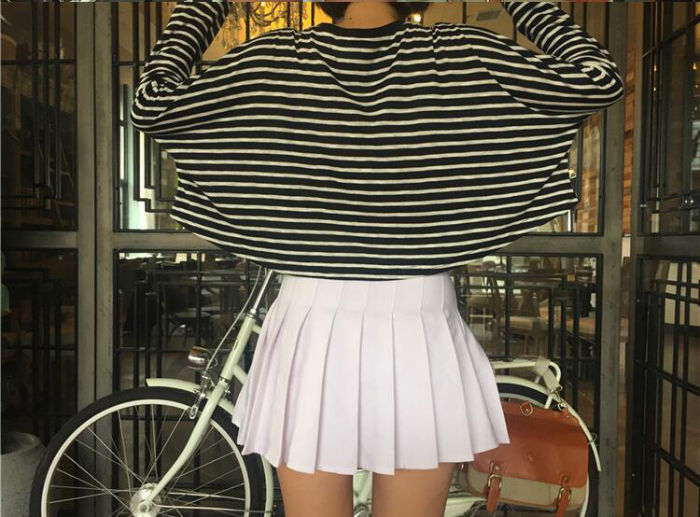 T-Shirt Striped Chillout Bat Long Sleeved