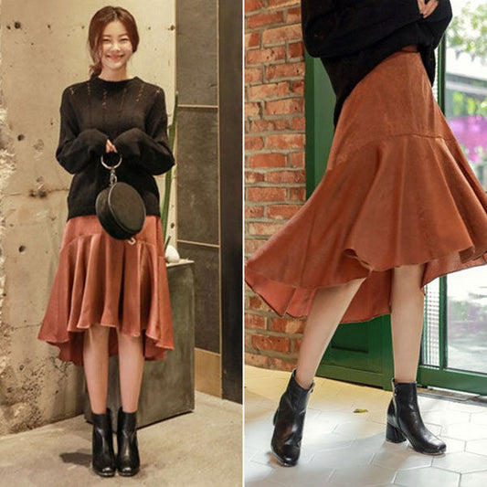 Flounced Long Tail Fashion Skirt