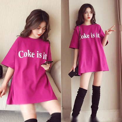 Kaos Wanita Coke Is It Short Sleeved Kasual