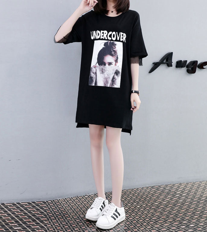 Kaos Katun Undercover Printing Jumbo Fashion Korea