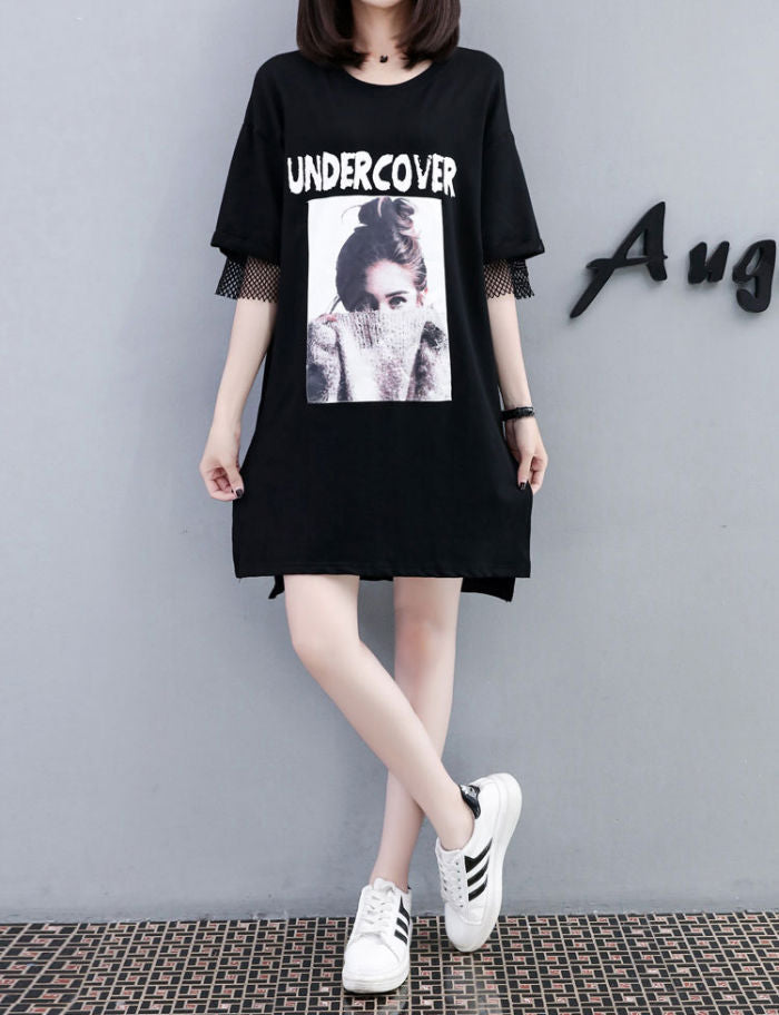 Kaos Katun Undercover Printing Jumbo Fashion Korea