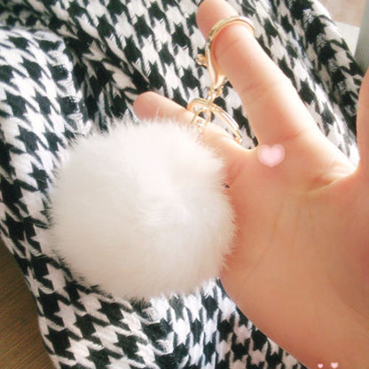 Fur Ball Key Chain Random Color