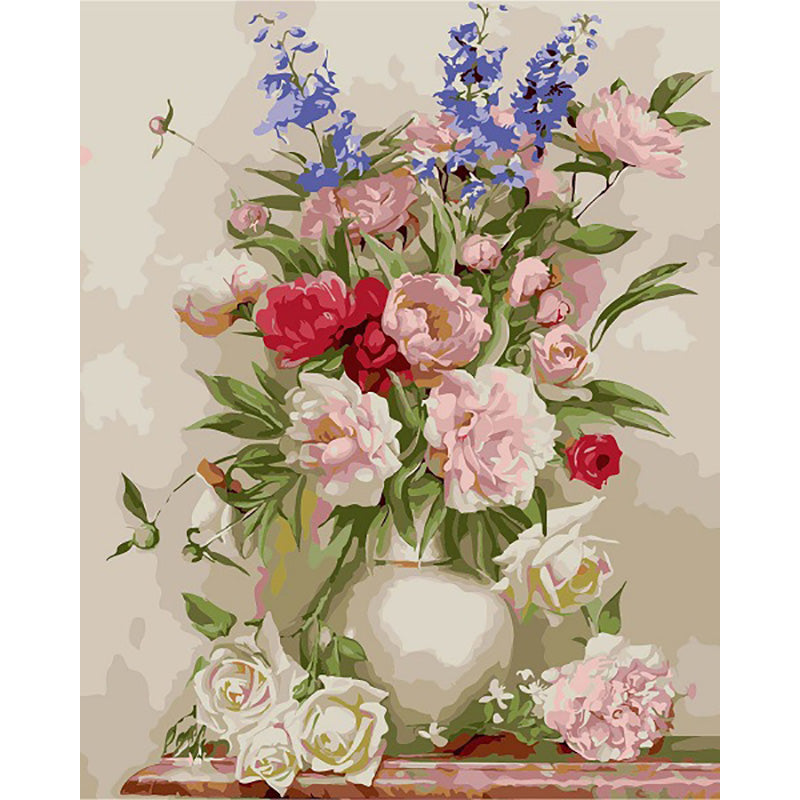 Canvas Paint By Number Kit Digital Oil Painting DIY Lukisan 40 x 50 Seri P