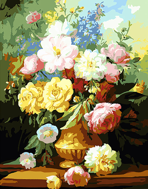 Canvas Paint By Number Kit Digital Oil Painting DIY Lukisan 40 x 50 Seri H