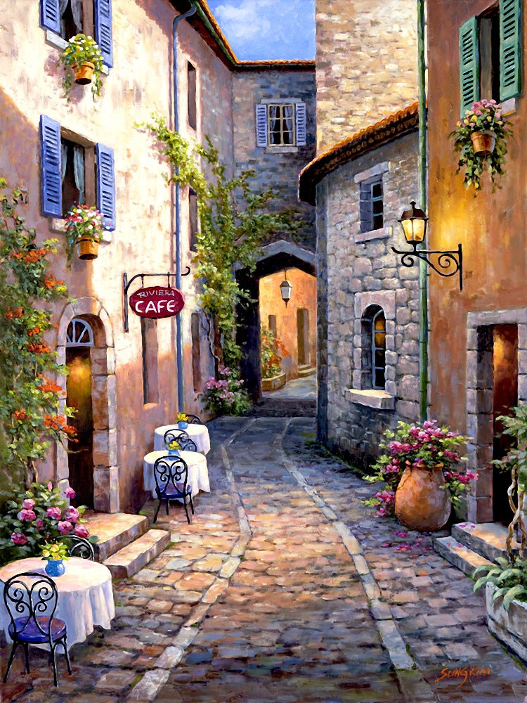 Canvas Paint By Number Kit Digital Oil Painting DIY Lukisan 40 x 50 Seri F