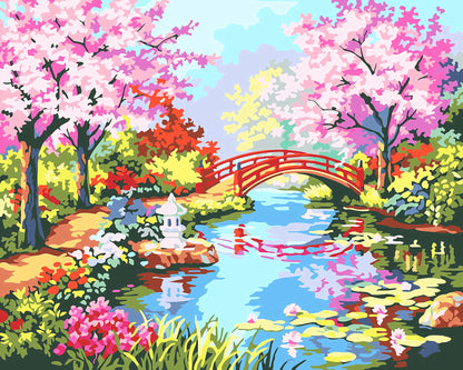 Canvas Paint By Number Kit Digital Oil Painting DIY Lukisan 40 x 50 Seri H