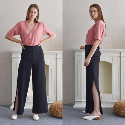 Trousers Open Slit Side Elegant