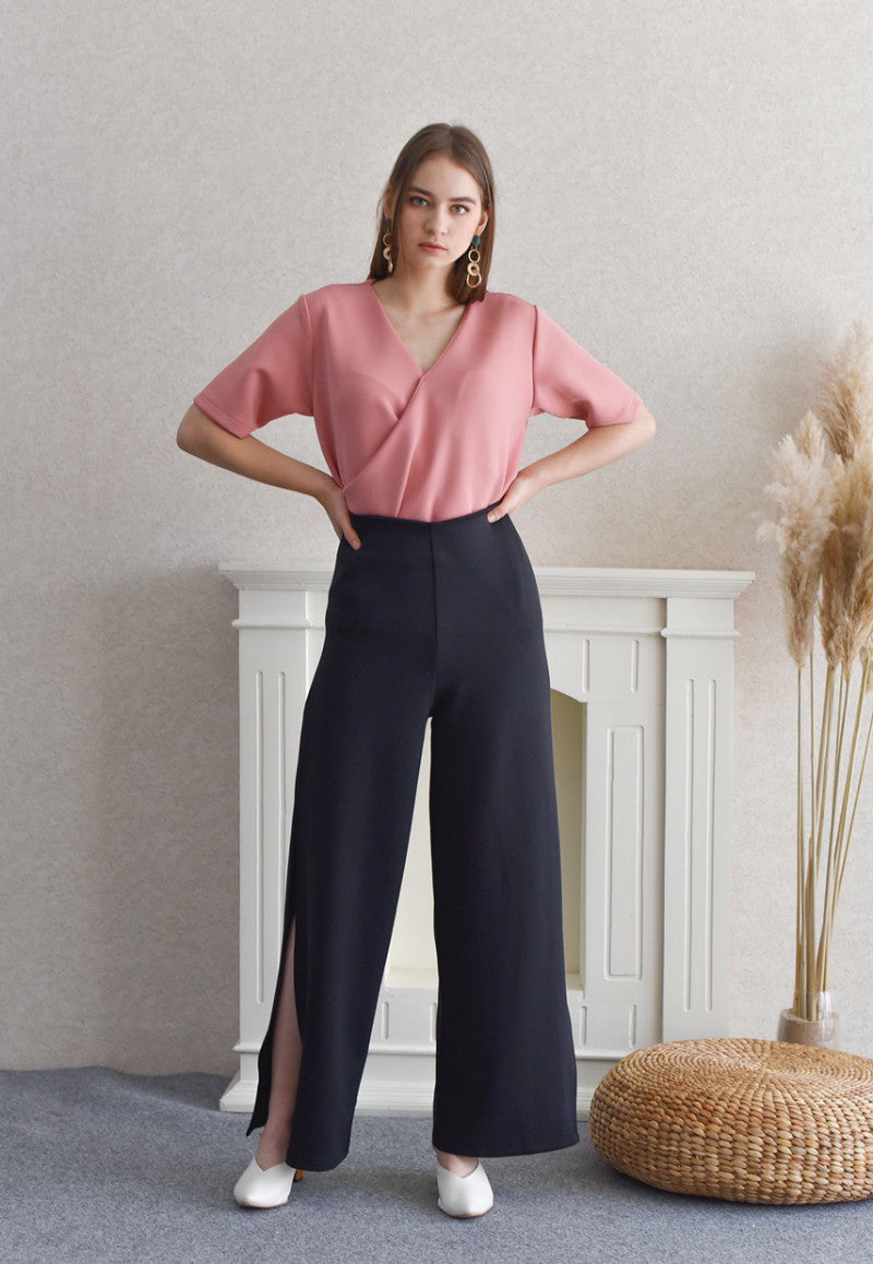 Trousers Open Slit Side Elegant