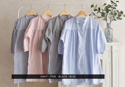 Long Blouse Basic Stripe