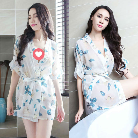 Lingerie Robe Leaves