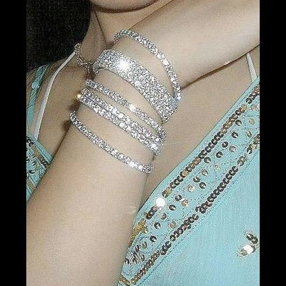 Diamond Bangle Jewelry 3 Pieces