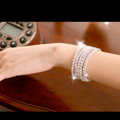 Diamond Bangle Jewelry 3 Pieces