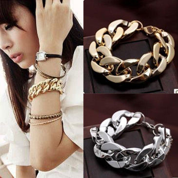 Wide Chain Fashion Bracelet