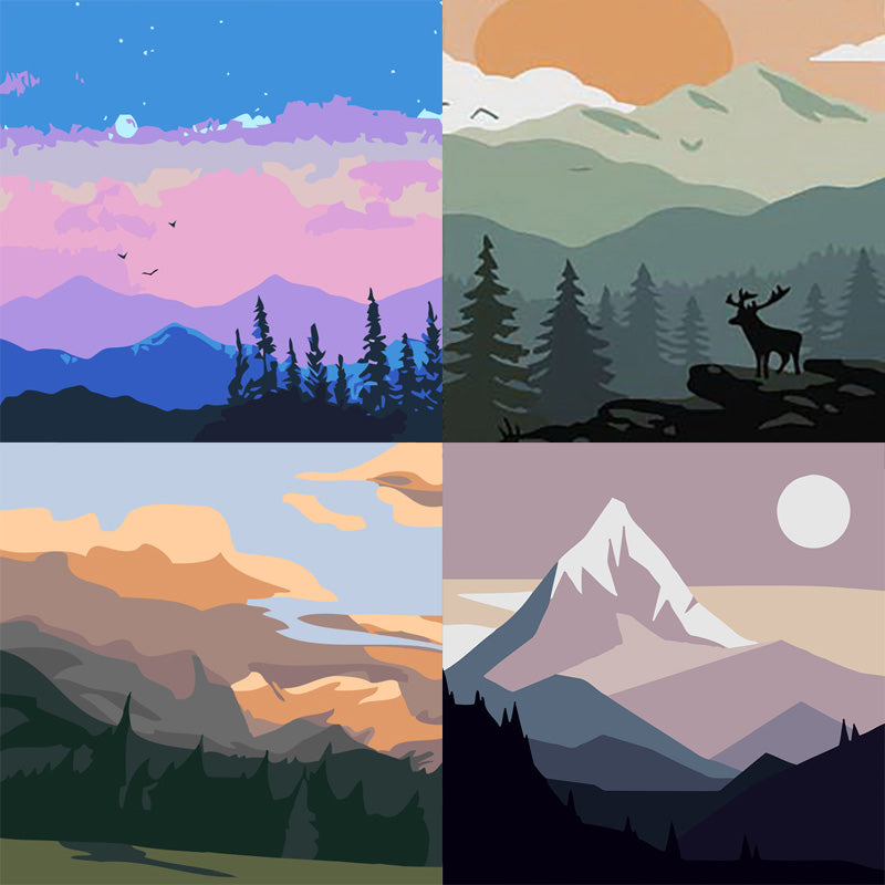 [20x20] Paint By Number Painting By Numbers Kit DIY Digital Oil Lukisan Canvas Seri L