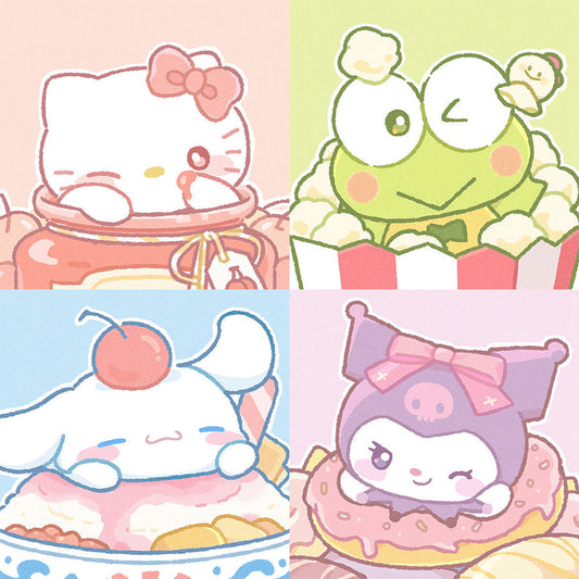 [20x20] Paint By Number Painting By Numbers Kit DIY Digital Oil Lukisan Canvas Seri Sanrio 1