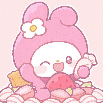 [20x20] Paint By Number Painting By Numbers Kit DIY Digital Oil Lukisan Canvas Seri Sanrio 1