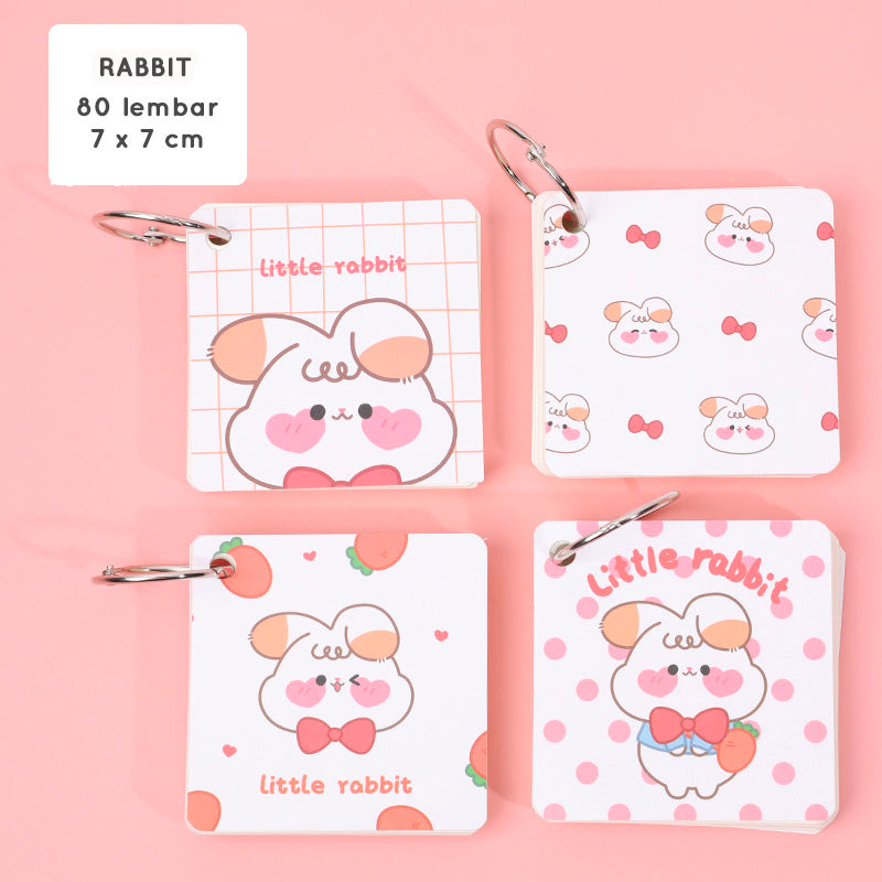 Gantungan Notes Memo Kecil Karakter Kartun Lucu