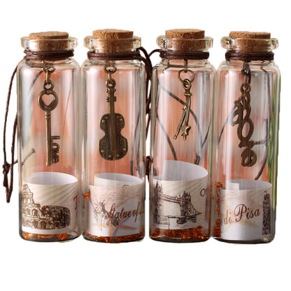 Gantungan Botol Kaca Retro Harapan Vintage Wishing Bottle Souvenir