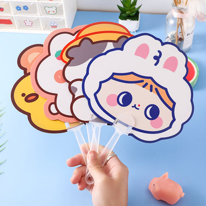Kipas Tangan Karakter Kartun Lucu Hand Fan Cute Capybara Panda Animal Cartoon