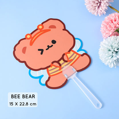 Kipas Tangan Karakter Kartun Lucu Hand Fan Cute Capybara Panda Animal Cartoon