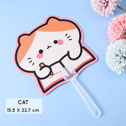 Kipas Tangan Karakter Kartun Lucu Hand Fan Cute Capybara Panda Animal Cartoon
