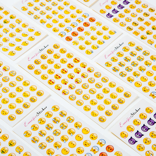 Stiker Emoji Ekpresi Kartun Emoticon 12 lembar