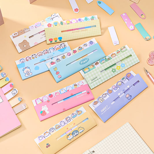Sticky Notes Post It Memo Pad Index Pembatas Bookmark Penanda Buku Set 8 in 1
