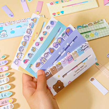 Sticky Notes Post It Memo Pad Index Pembatas Bookmark Penanda Buku Set 8 in 1