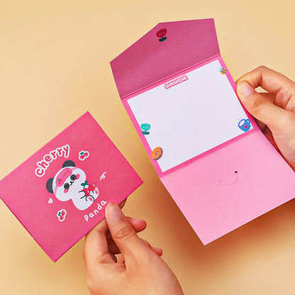 Kartu Ucapan Mini Lipat Greeting Card Karakter Lucu