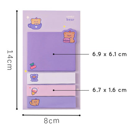 Sticky Notes Set 4 in 1 Karakter Kartun Lucu