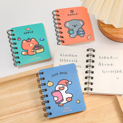 Buku Memo Kecil Spiral Notebook Mini Buku Catatan Kecil Karakter Kartun Lucu