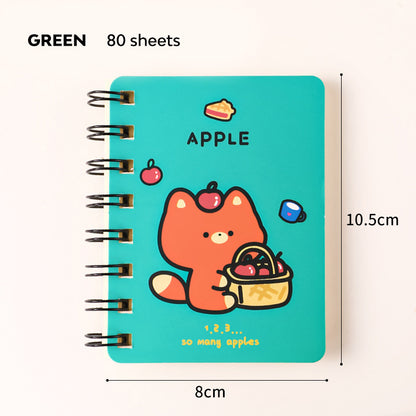 Buku Memo Kecil Spiral Notebook Mini Buku Catatan Kecil Karakter Kartun Lucu