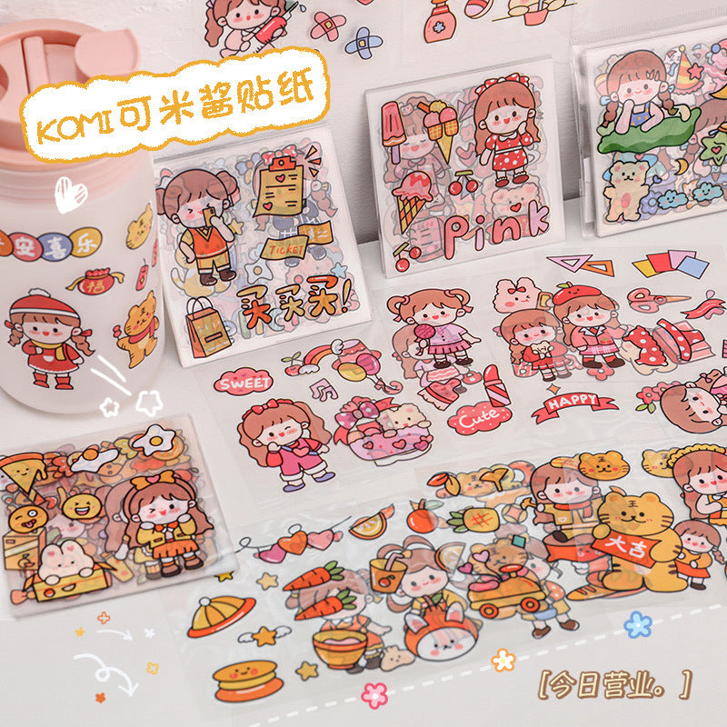 Stiker Girl Sticker Karakter Kartun Set 25 Lembar