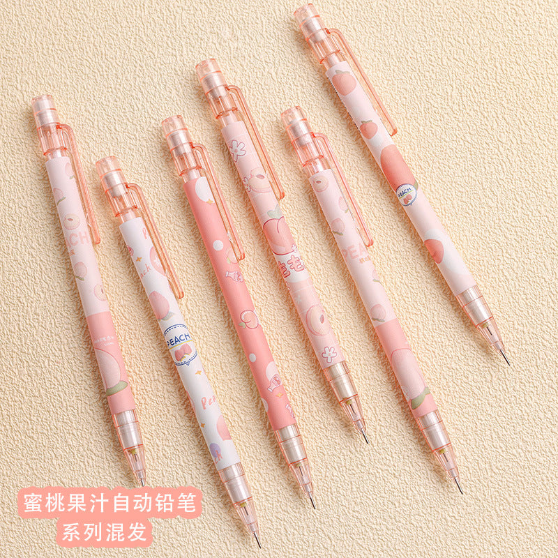 Pensil Mekanik 0.5 Motif Peach Mechanical Pencil