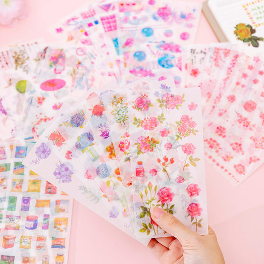 Stiker Scrapbook Set 6 Lembar