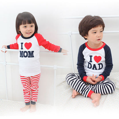 Kids Pajamas I Love Mom