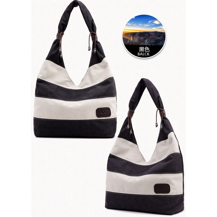 White Stripes Shoulder Bag