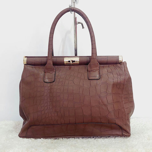 Brown Leather Shoulder Bag