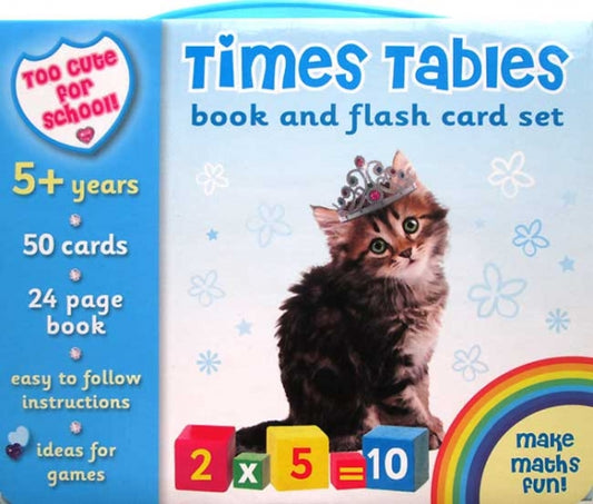 TIMES TABLES Book and Flash Card Set